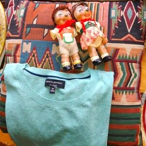 🌲 BANANA REPUBLIC ECO SWEATER Handsome Sweater LAWNGREEN Unisex EPLC Fits M -XL